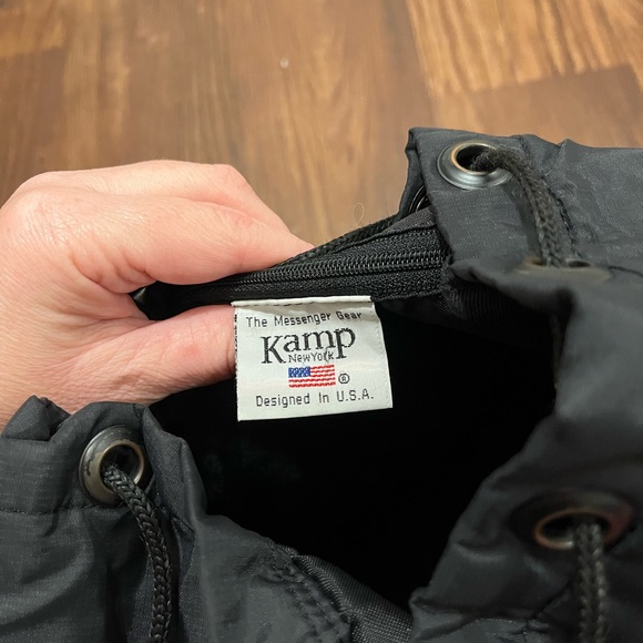Kamp New York Black Nylon Backpack. - Picture 4 of 12
